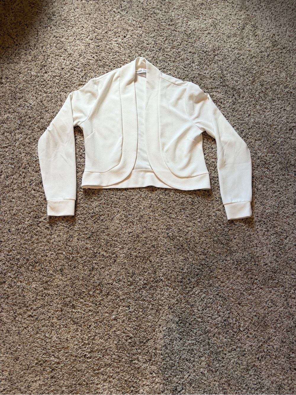 Doublju White Cropped Blazer